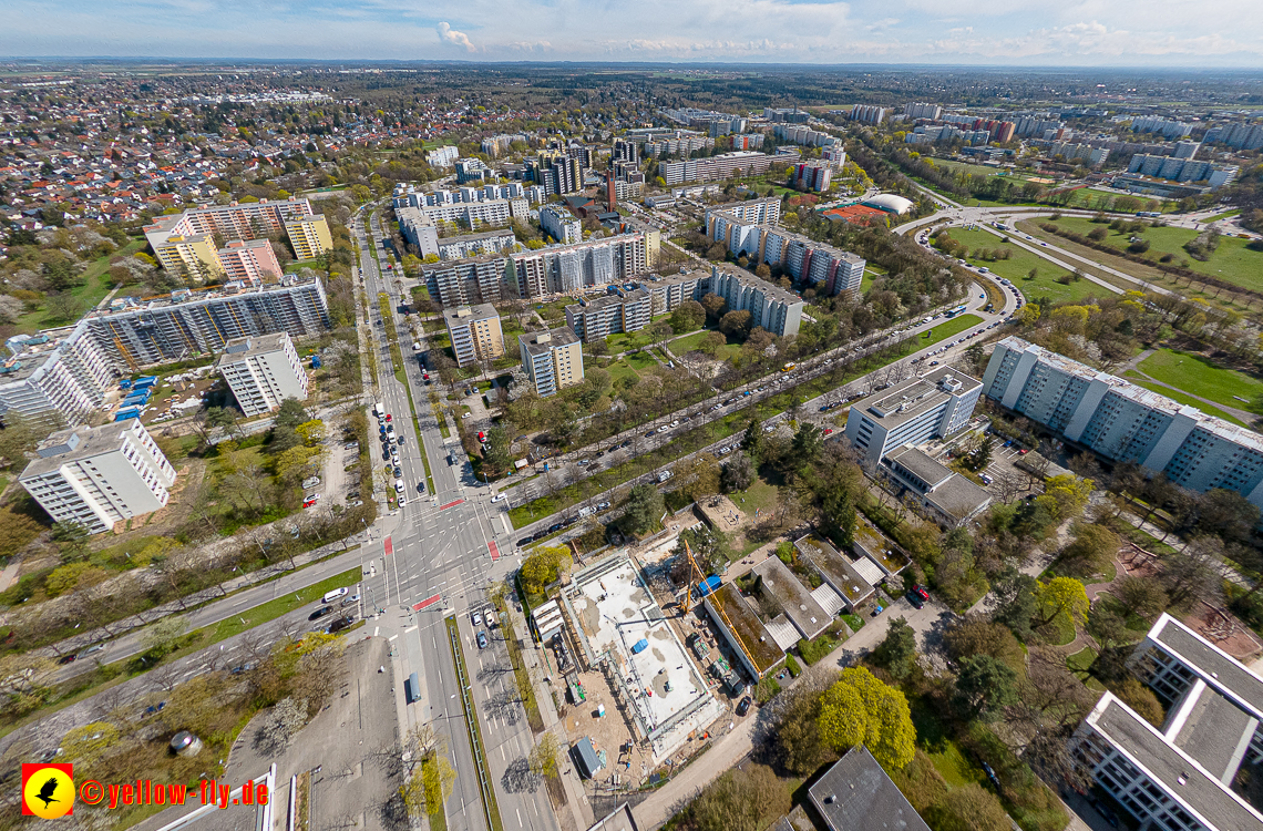 21.04.2023 - Baustelle der Großsanierung Kurt-Eisner-Straße in Neuperlach